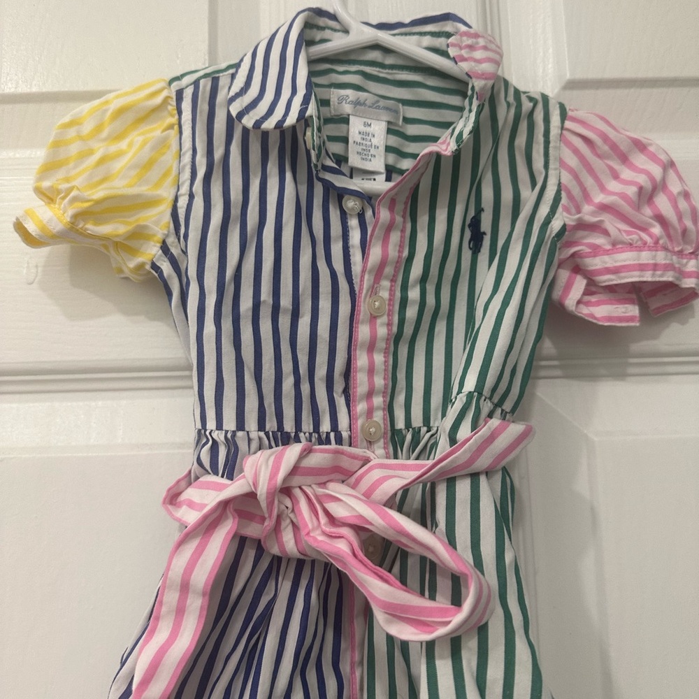 Ralph Lauren Kids Striped Polo Dress - Multicolor